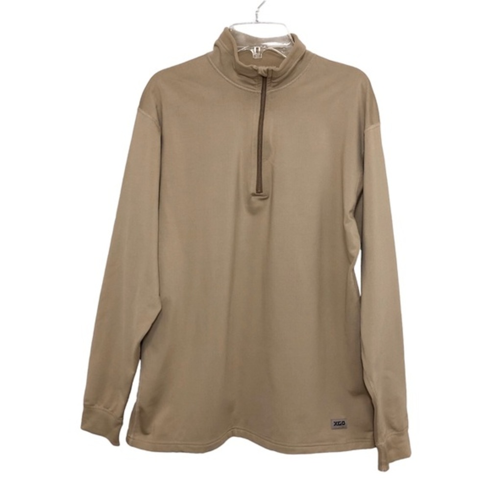 XGO‎ 63003 Acclimate Dry 1/4 Zipper Long Sleeve Tan Pullover M